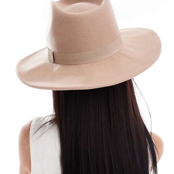 ASOS DESIGN Felt Cowboy Hat Pink - Picture 3 of 12
